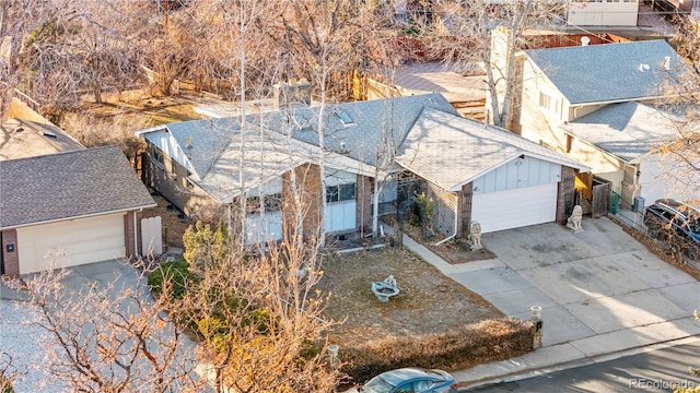 birds eye view of property