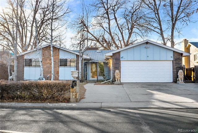 ranch-style house with a garage