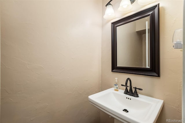 bathroom with a sink