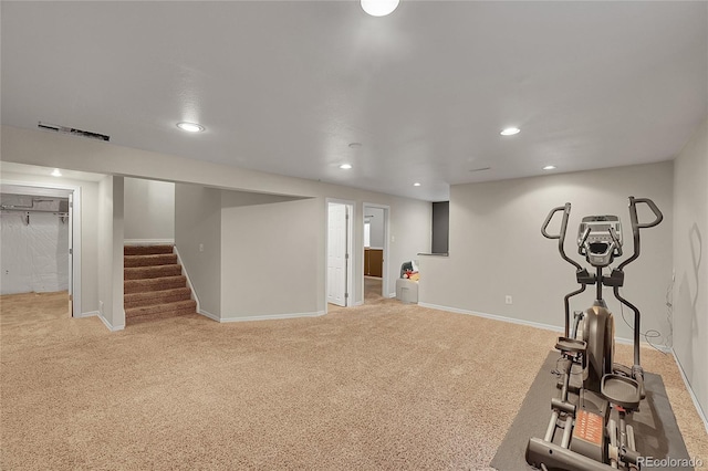 3163 E 133rd Ave, Thornton, CO 80241 - exercise area with light colored carpet and recessed lighting