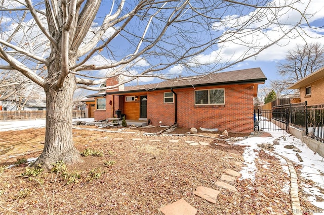 view of front of home