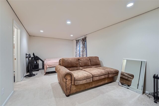 18872 E Prentice Pl, Centennial, CO 80015 - living area with carpet floors, recessed lighting, and baseboards