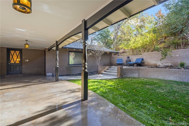 exterior space featuring a patio