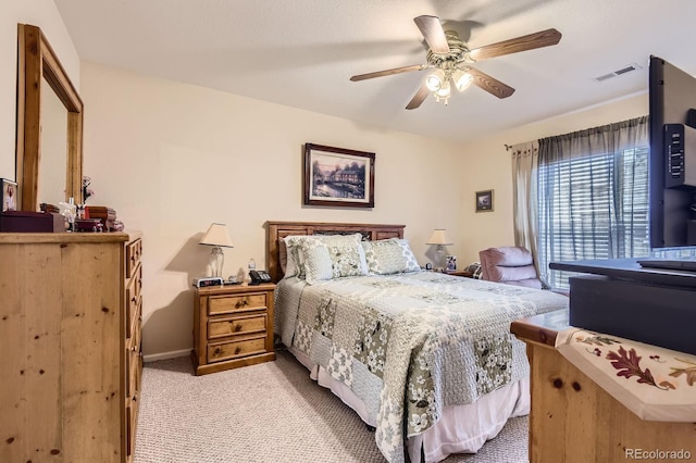 12835 Mayfair Way Unit C, Englewood, CO 80112 - bedroom with light carpet and a ceiling fan