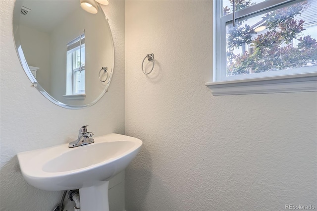 20000 E Mitchell Pl Unit 35, Denver, CO 80249 - bathroom featuring a sink and a textured wall
