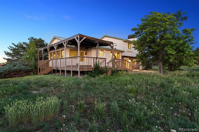 4627 Cathy Ln, Erie, CO 80516 - back of house with a deck