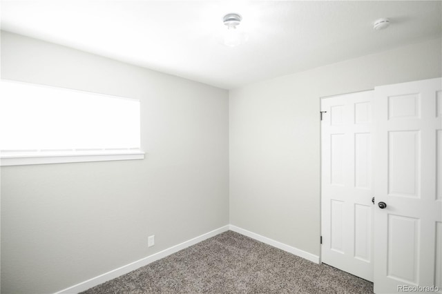 empty room featuring carpet floors