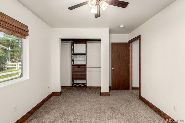 1155 Black Hawk Rd, Eaton, CO 80615 - unfurnished bedroom featuring carpet floors, a closet, and ceiling fan