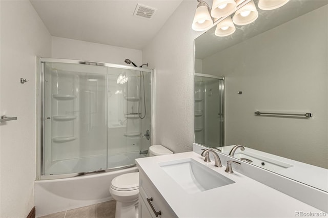 1155 Black Hawk Rd, Eaton, CO 80615 - full bath featuring vanity, tile patterned flooring, and shower / bath combination with glass door