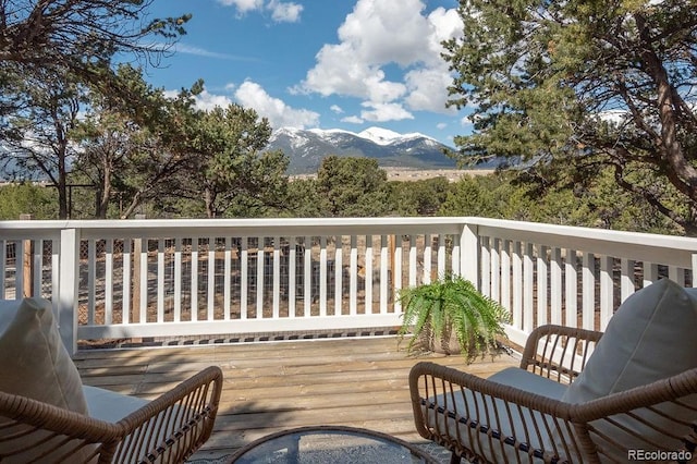 31252 County Road 384a, Buena Vista, CO 81211 - deck featuring a mountain view