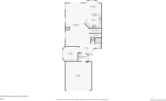 7664 S Ivanhoe Way, Centennial, CO 80112 - view of property floor plan