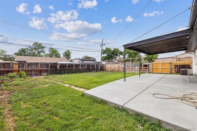 7952 Zuni St, Denver, CO 80221 - view of yard with a patio area and central air condition unit