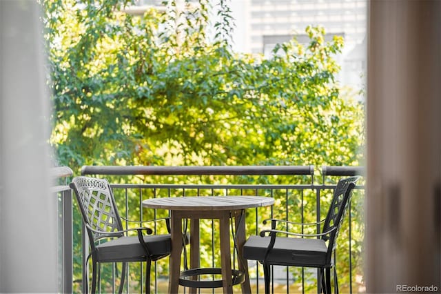 view of balcony