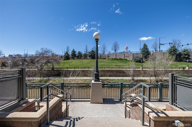 view of patio / terrace with fence