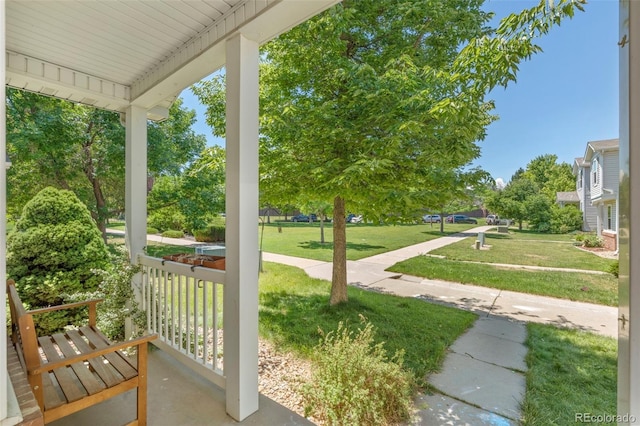 view of patio / terrace with covered porch