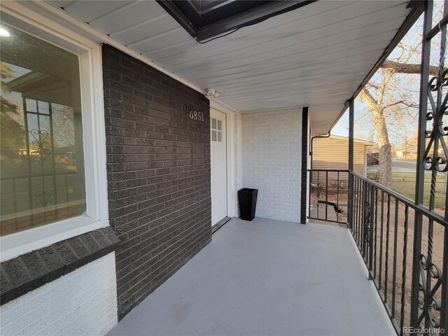 view of balcony