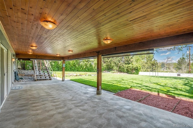6150 S Southwood Dr, Centennial, CO 80121 - view of patio / terrace featuring stairs