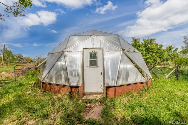 view of outbuilding