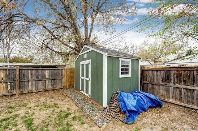 1945 Yosemite St, Denver, CO 80220 - view of shed with a fenced backyard
