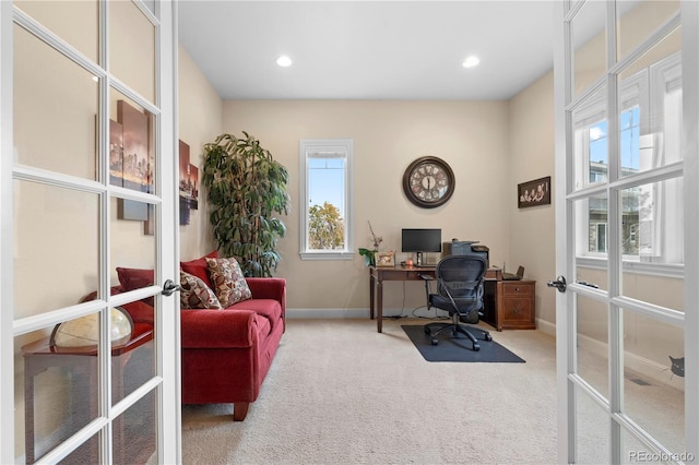 15003 W 63rd Ave, Arvada, CO 80403 - carpeted office featuring french doors and recessed lighting