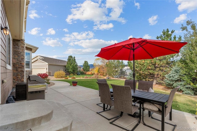 15003 W 63rd Ave, Arvada, CO 80403 - view of patio / terrace featuring outdoor dining area and a grill