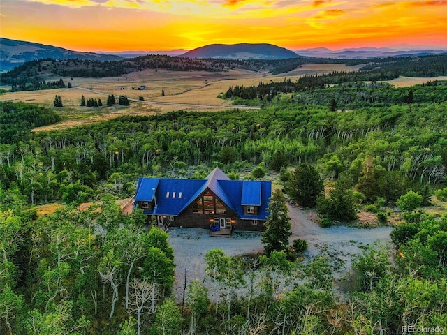 70 Sheep Creek Trl, Fairplay, CO 80440 - view from above of property with a mountain backdrop