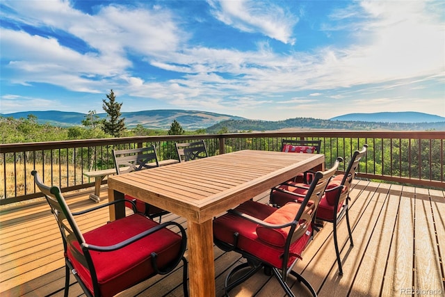 70 Sheep Creek Trl, Fairplay, CO 80440 - deck with a mountain view