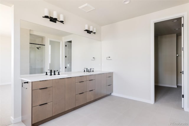 11324 Alla Breve Cir, Lone Tree, CO 80134 - bathroom with double vanity and a shower