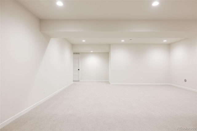 11324 Alla Breve Cir, Lone Tree, CO 80134 - finished basement featuring recessed lighting and light colored carpet