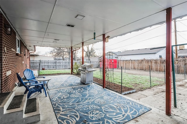 view of patio / terrace featuring area for grilling