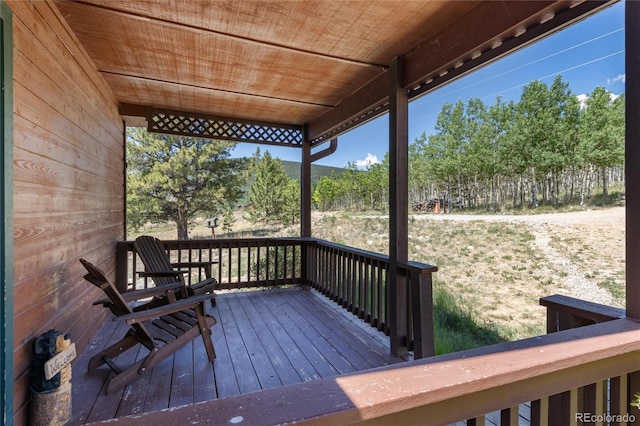 1301 Sheep Ridge Rd, Fairplay, CO 80440 - view of wooden deck