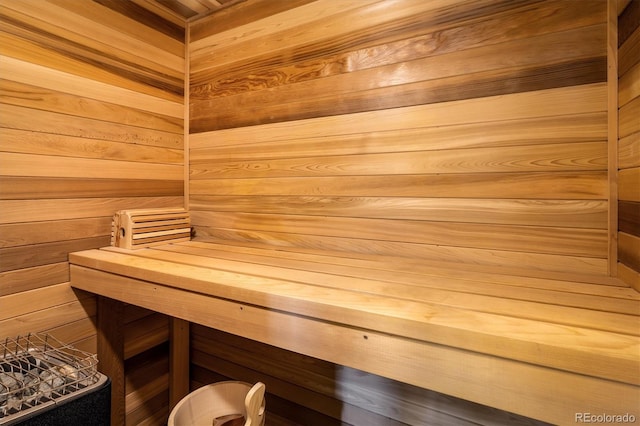 7210 Otis Ct, Arvada, CO 80003 - relaxing sauna / steam room featuring wood walls