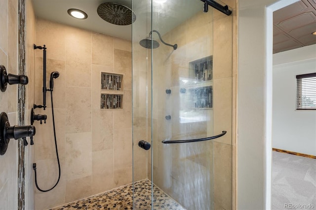 7210 Otis Ct, Arvada, CO 80003 - bathroom with a stall shower and recessed lighting