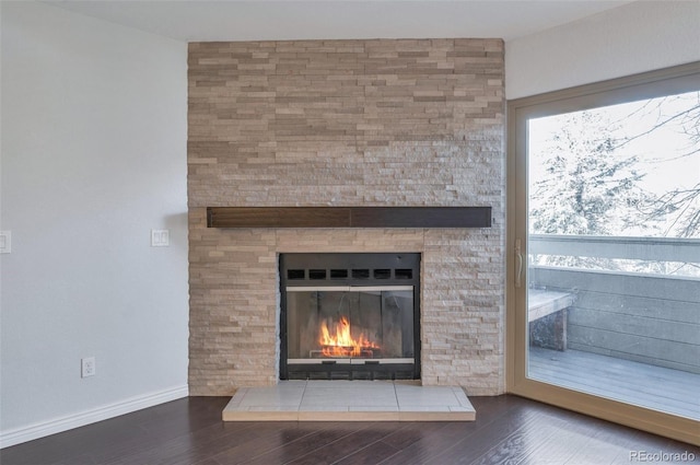 interior details featuring hardwood / wood-style floors