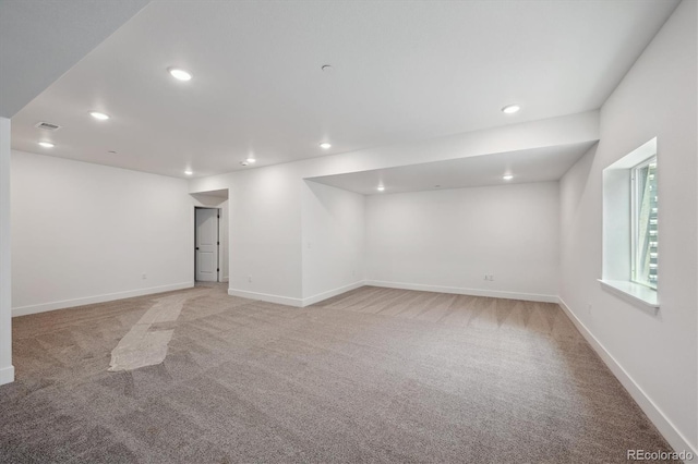 1376 Lumber Ridge Cir N, Erie, CO 80516 - basement featuring light colored carpet, recessed lighting, and baseboards
