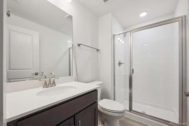 1376 Lumber Ridge Cir N, Erie, CO 80516 - bathroom with a stall shower, vanity, and toilet