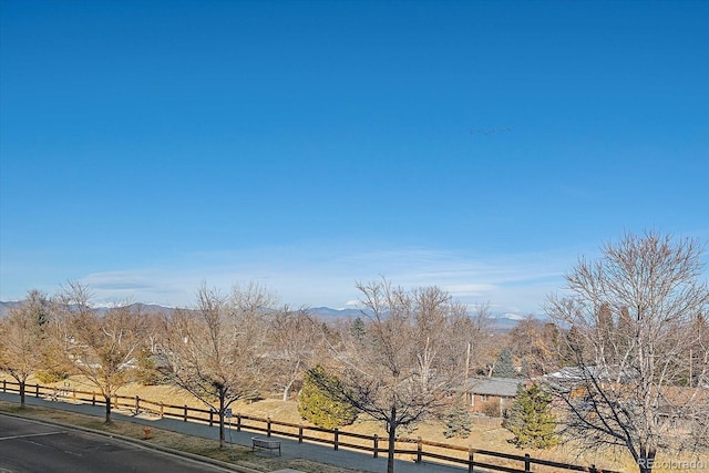 exterior space with a rural view