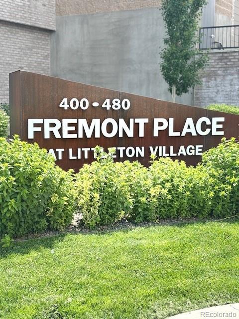 420 E Fremont Pl Unit 203, Centennial, CO 80122 - community sign featuring a yard