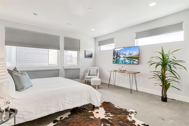 bedroom featuring carpet flooring