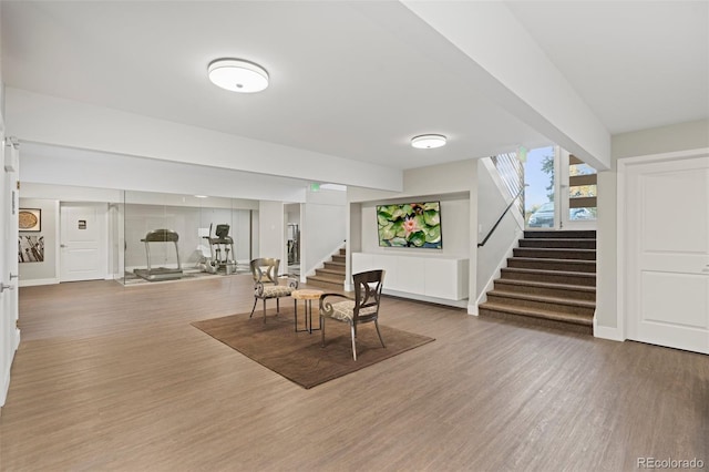 3434 S Race St, Englewood, CO 80113 - dining room with stairs and wood finished floors