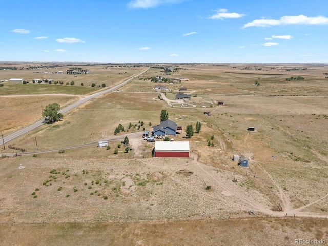 bird's eye view featuring a rural view