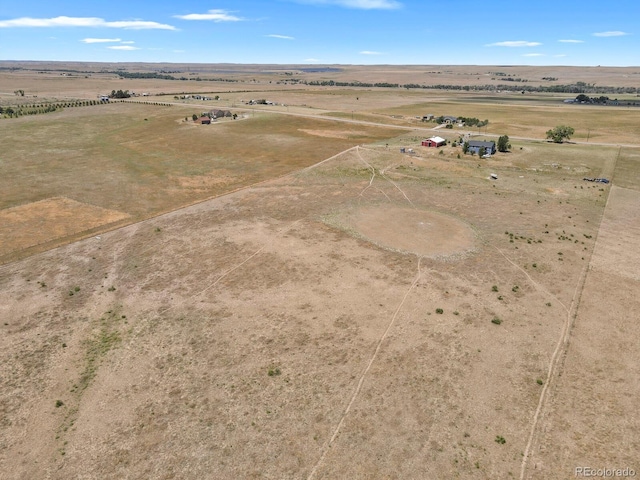 bird's eye view featuring a rural view