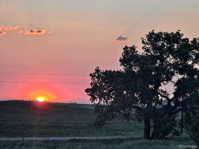 view of nature at dusk