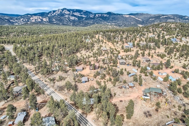 34886 Mohawk Trl, Pine, CO 80470 - aerial view of a mountain backdrop