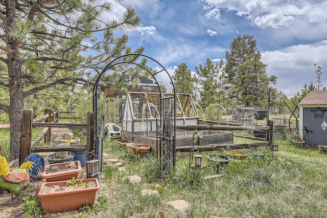 34886 Mohawk Trl, Pine, CO 80470 - view of yard featuring a garden