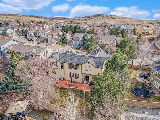 birds eye view of property featuring a residential view