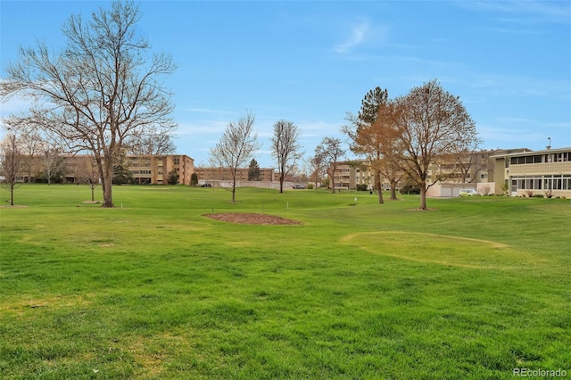 surrounding community featuring a yard