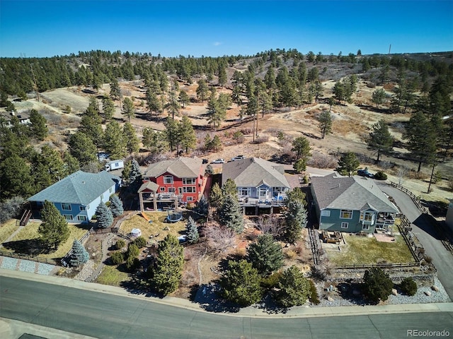 bird's eye view featuring a residential view