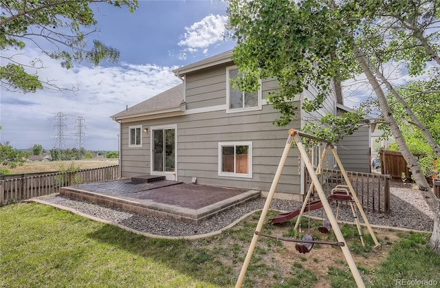 rear view of house featuring a patio area