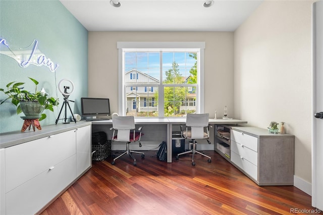 8029 E 23rd Ave, Denver, CO 80238 - office featuring dark wood finished floors